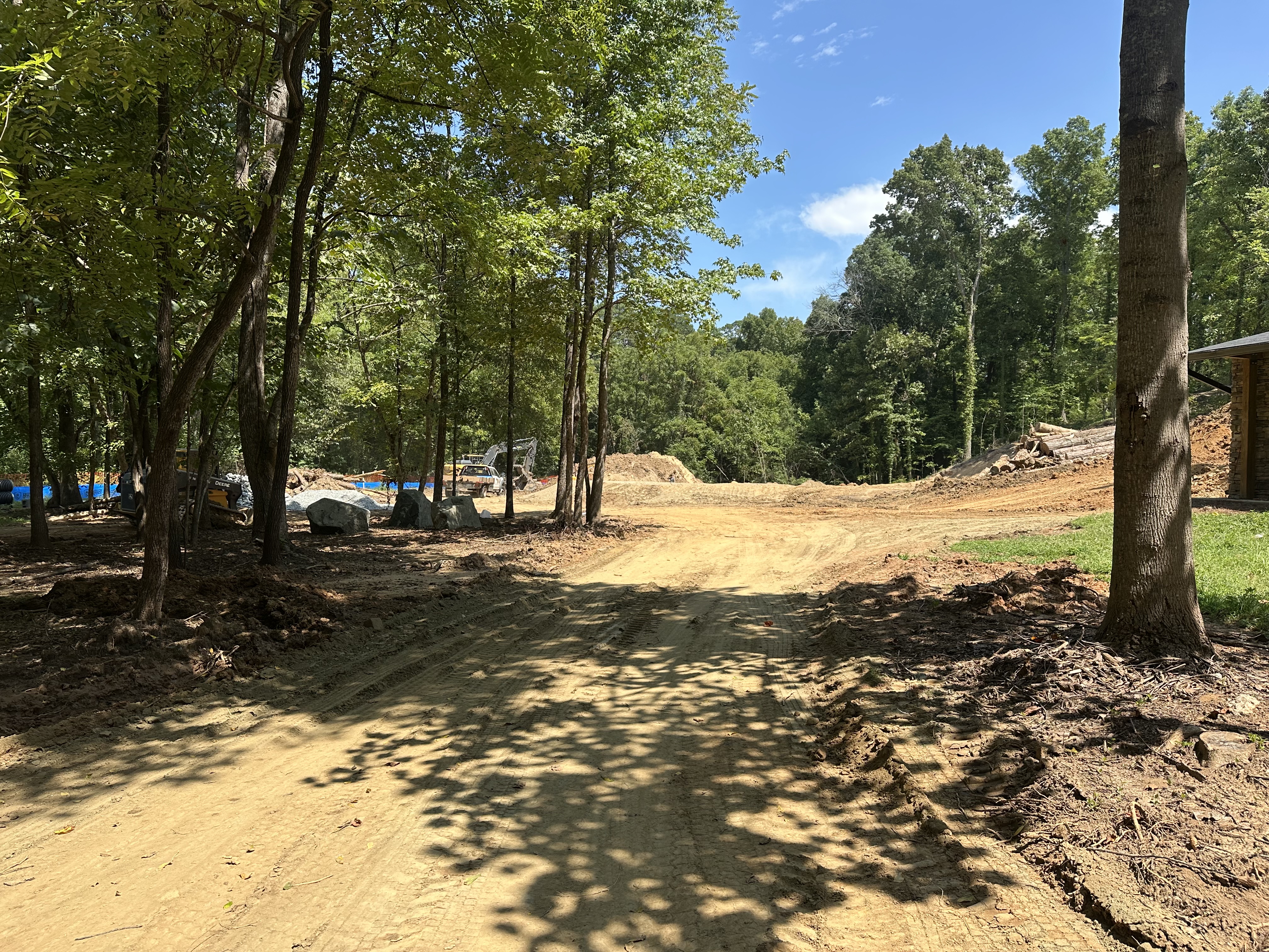 Grading and clearing at Dave Phillips Park Grading and clearing at Dave Phillips Park